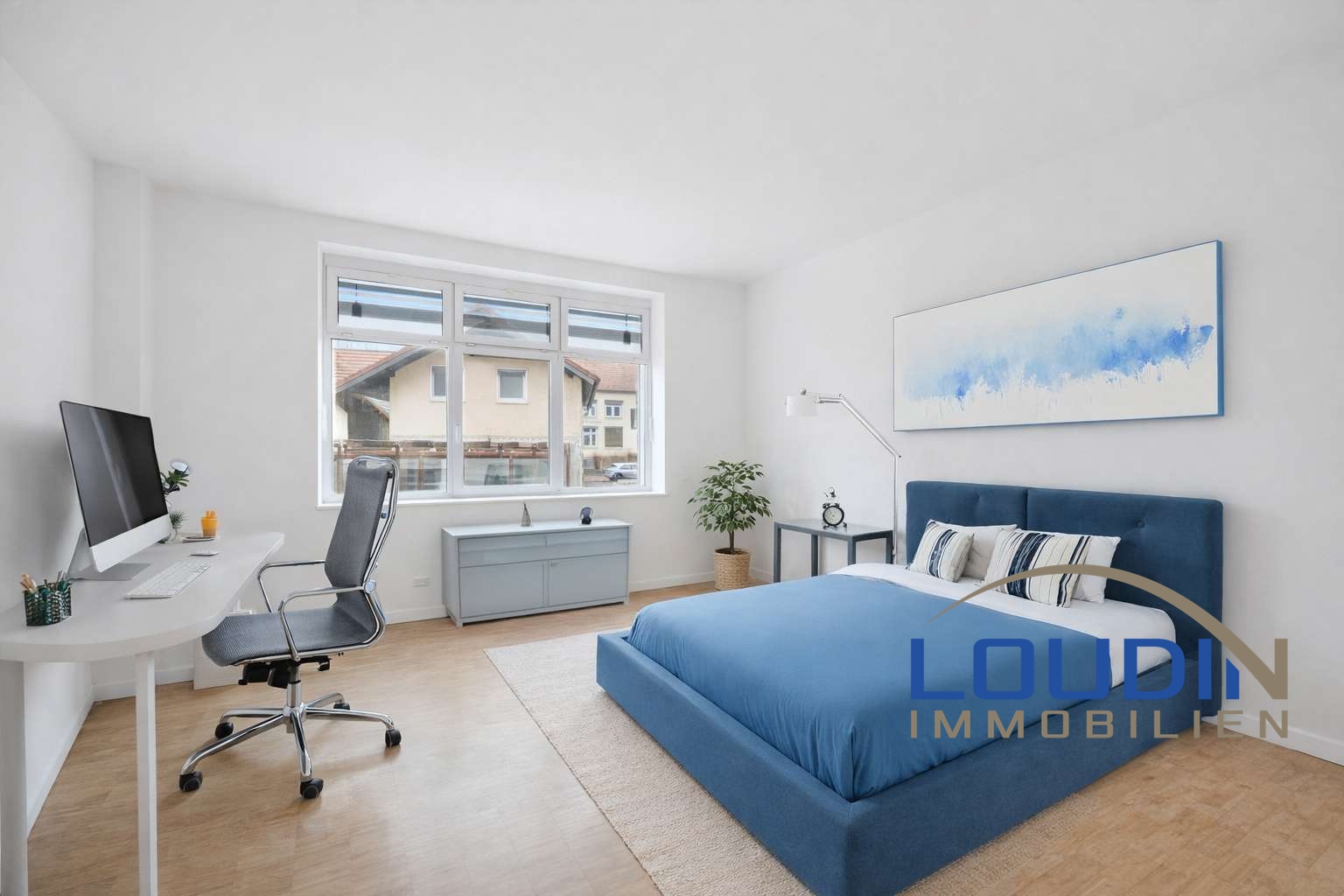 Schlafzimmer 2 - digitales Staging