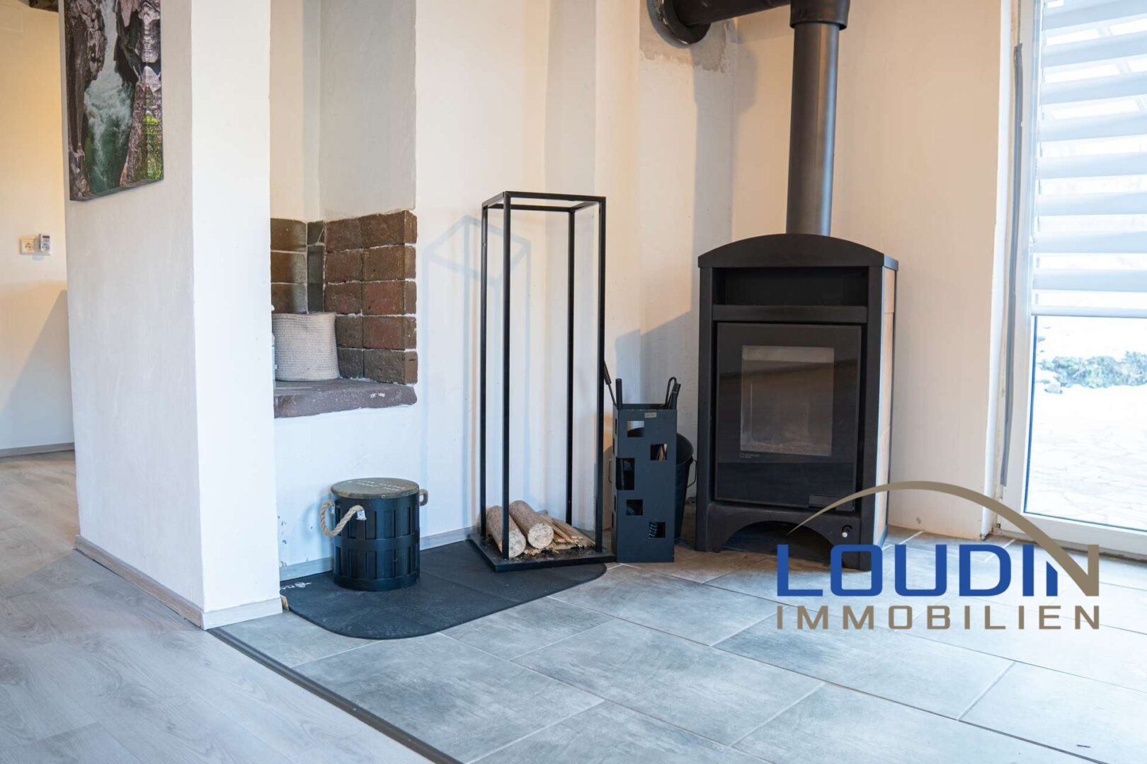 Kamin im Wohnzimmer - EG