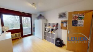 Schlafzimmer mit Balkon