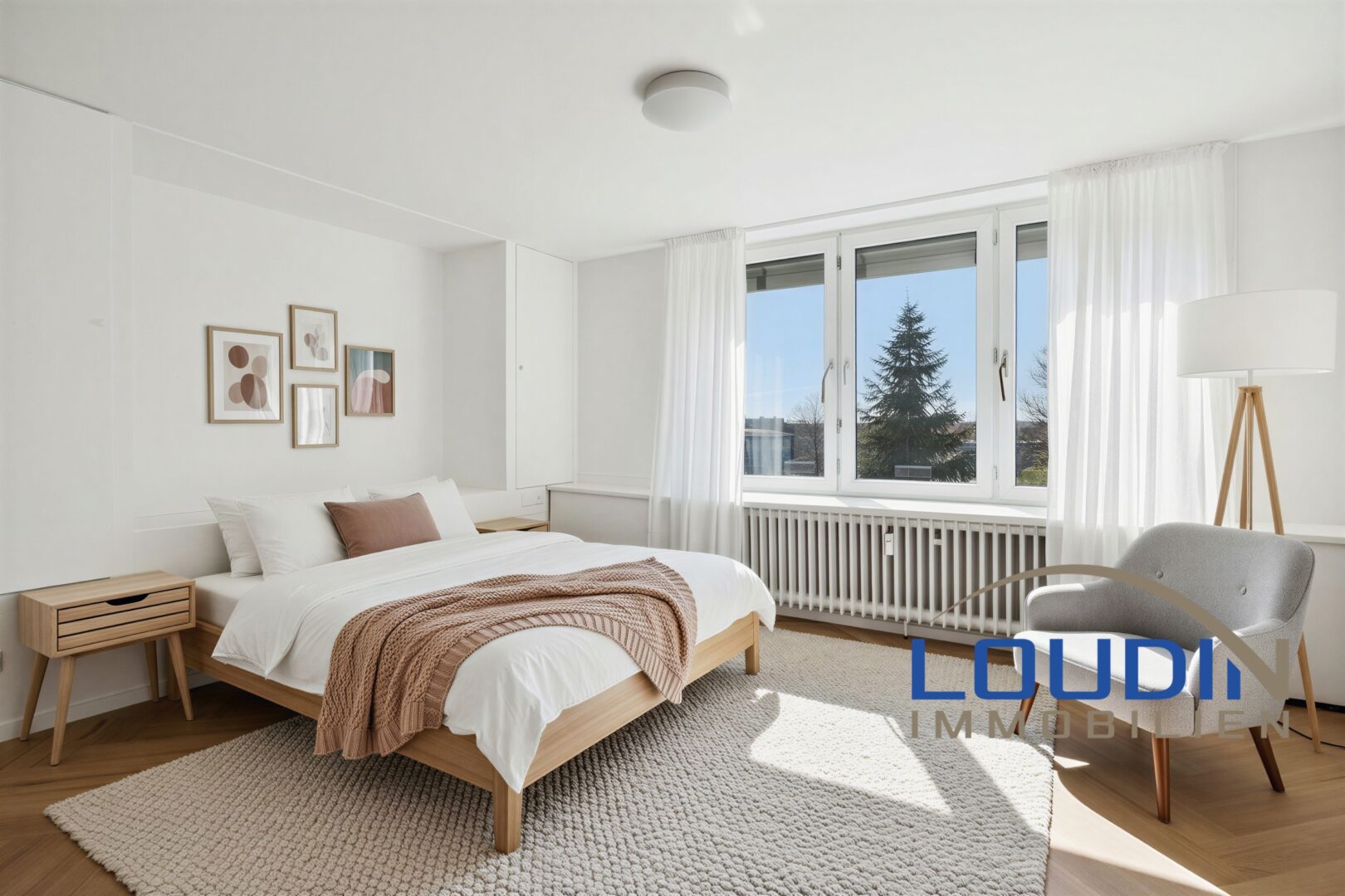 Schlafzimmer - virtuelles Staging