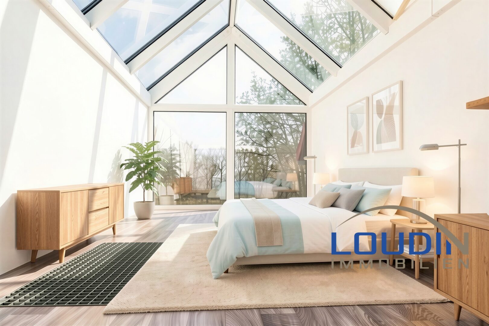 Schlafzimmer DG - virtuelles Staging