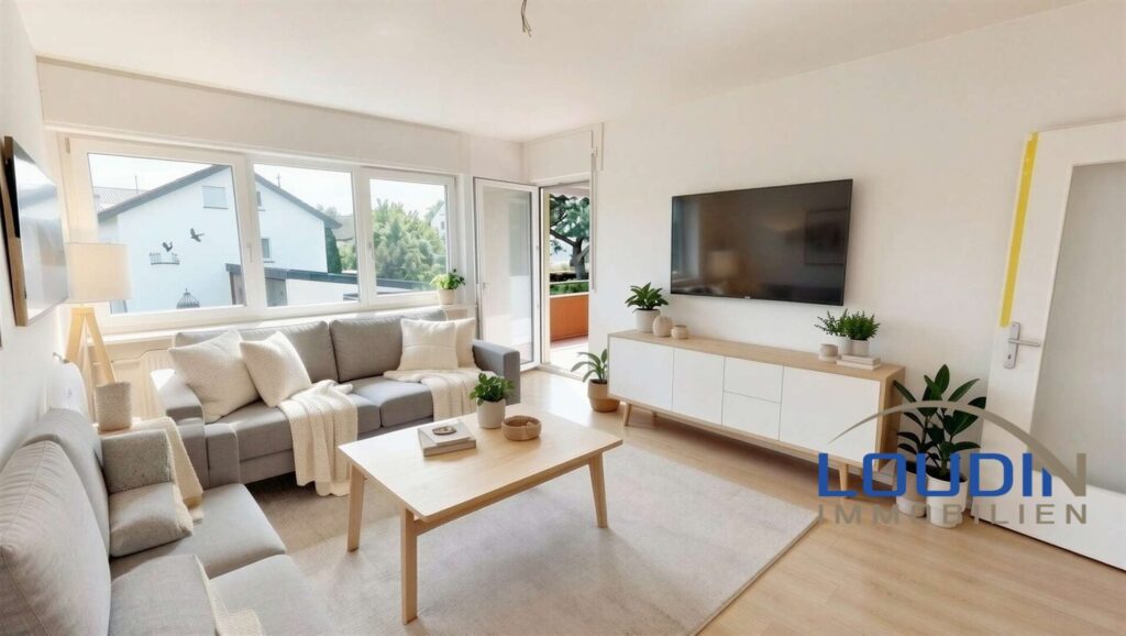 Wohnzimmer - Virtuelles Staging