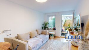 Wohnzimmer mit Terrassenzugang