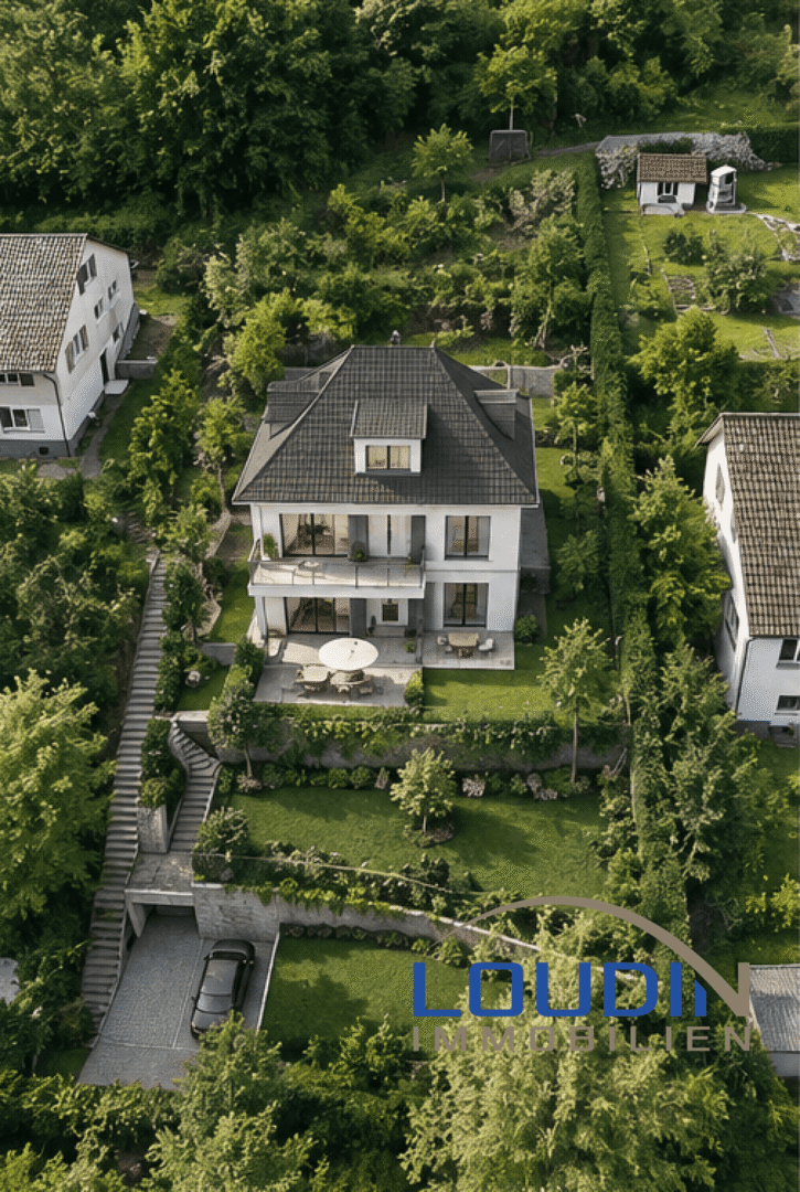 Beispielhafte Illustration eines neuen Hauses