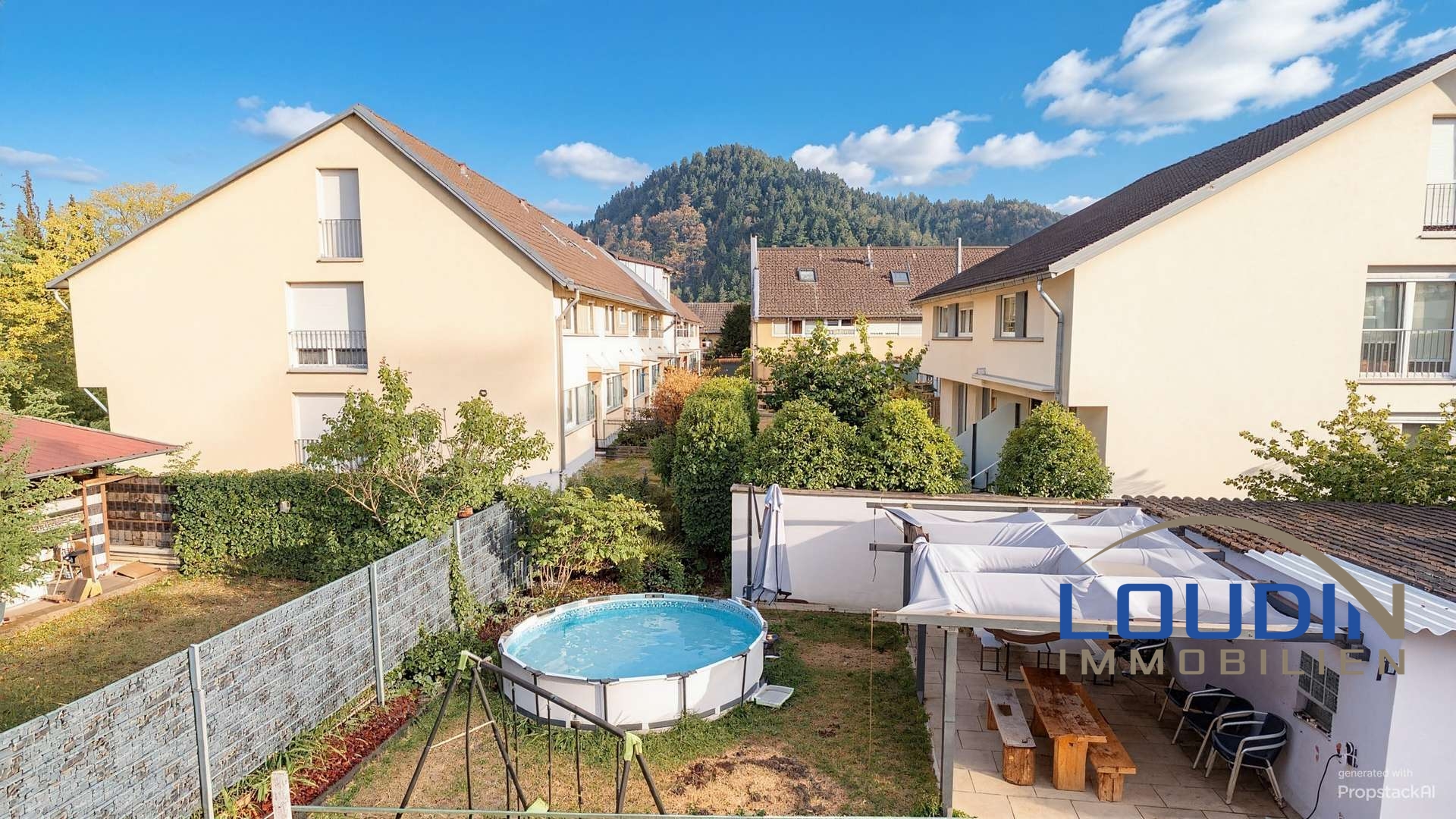 Aussicht vom Balkon